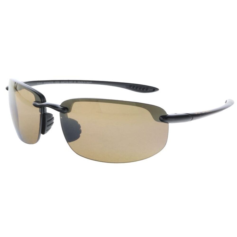 Maui Jim MJ0407S002 Wrap Polarized HCL Bronze Sunglasses Matte Gunmetal